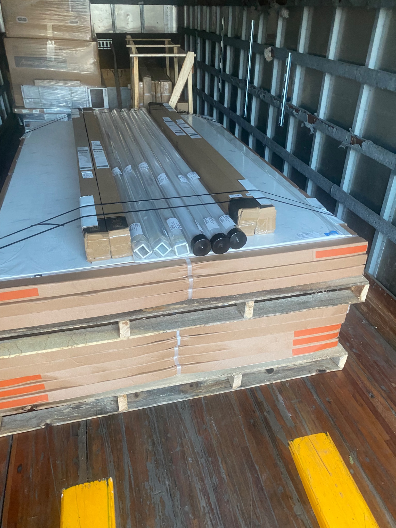 Secured pallet freight